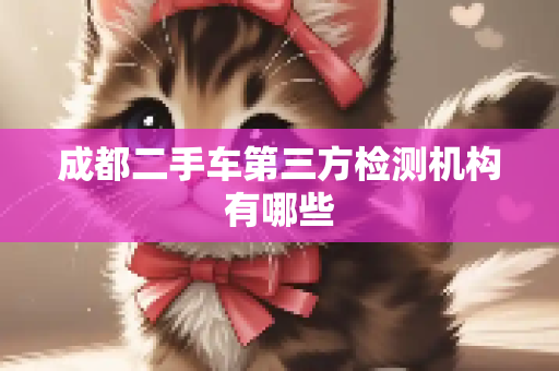 成都二手车第三方检测机构有哪些