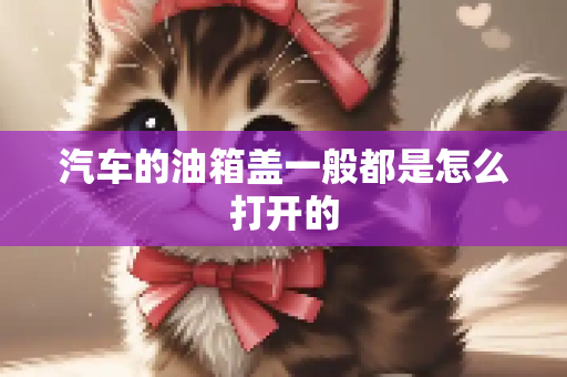 汽车的油箱盖一般都是怎么打开的