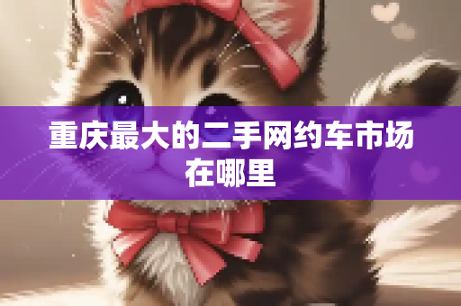 重庆最大的二手网约车市场在哪里