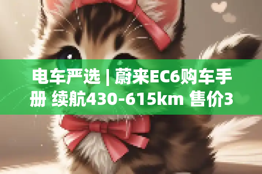 电车严选 | 蔚来EC6购车手册 续航430-615km 售价36.8-52.6万元