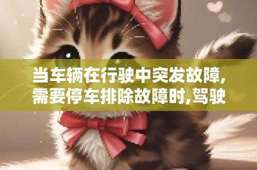 当车辆在行驶中突发故障,需要停车排除故障时,驾驶员应如何正确处置