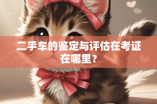 二手车的鉴定与评估在考证在哪里？