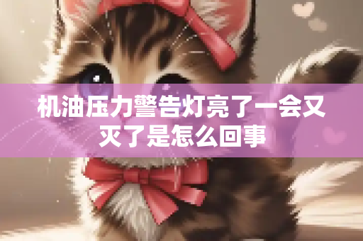 机油压力警告灯亮了一会又灭了是怎么回事