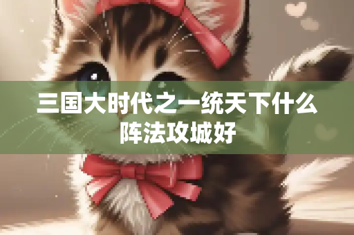 三国大时代之一统天下什么阵法攻城好