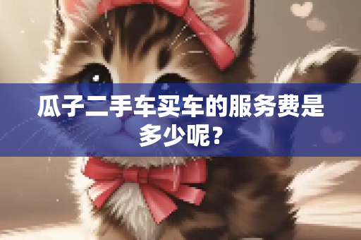 瓜子二手车买车的服务费是多少呢？