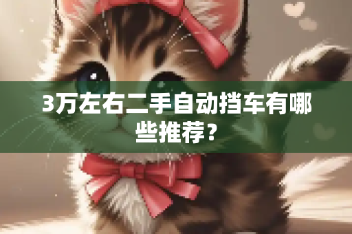 3万左右二手自动挡车有哪些推荐？