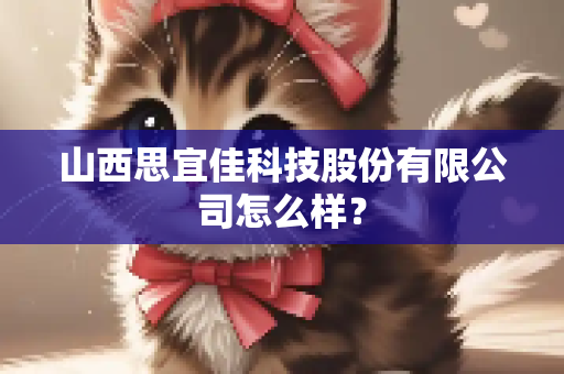 山西思宜佳科技股份有限公司怎么样？