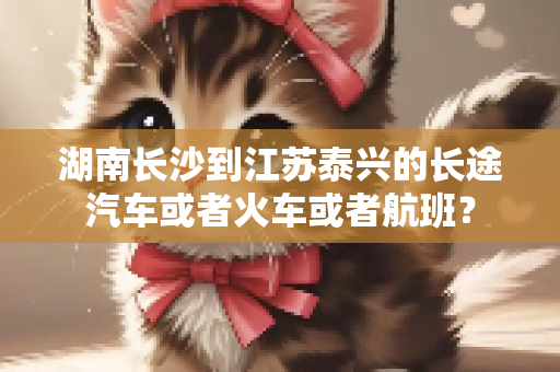 湖南长沙到江苏泰兴的长途汽车或者火车或者航班？