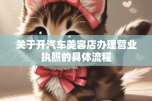 关于开汽车美容店办理营业执照的具体流程