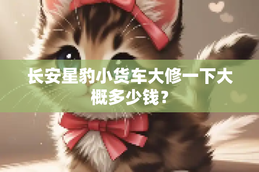 长安星豹小货车大修一下大概多少钱？