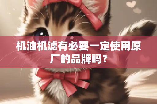机油机滤有必要一定使用原厂的品牌吗？