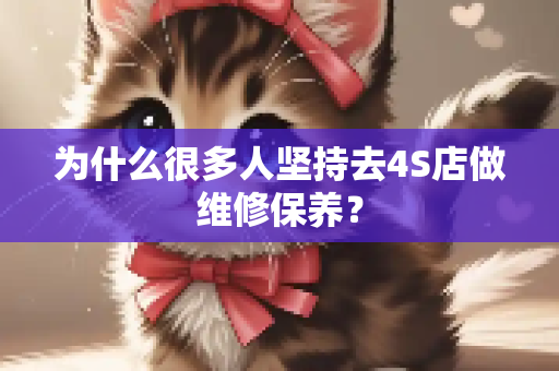 为什么很多人坚持去4S店做维修保养？