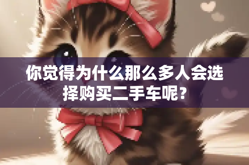 你觉得为什么那么多人会选择购买二手车呢？