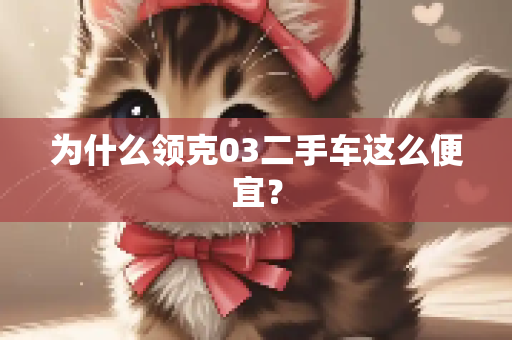 为什么领克03二手车这么便宜？