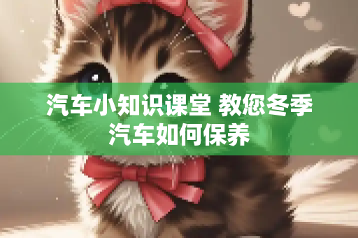 汽车小知识课堂 教您冬季汽车如何保养