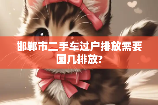 邯郸市二手车过户排放需要国几排放?