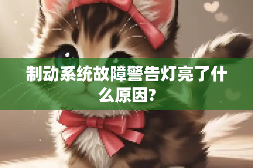制动系统故障警告灯亮了什么原因?