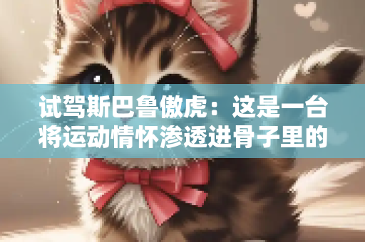 试驾斯巴鲁傲虎：这是一台将运动情怀渗透进骨子里的SUV