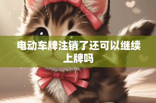 电动车牌注销了还可以继续上牌吗