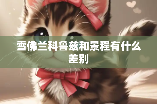 雪佛兰科鲁兹和景程有什么差别