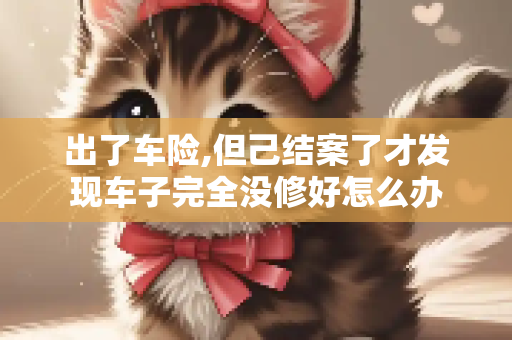 出了车险,但己结案了才发现车子完全没修好怎么办