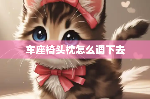 车座椅头枕怎么调下去
