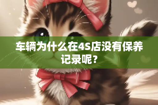 车辆为什么在4S店没有保养记录呢？