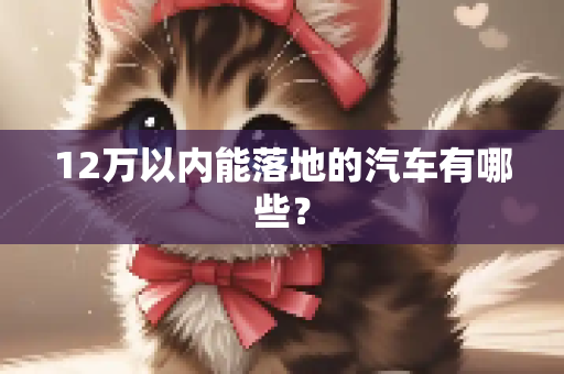 12万以内能落地的汽车有哪些？