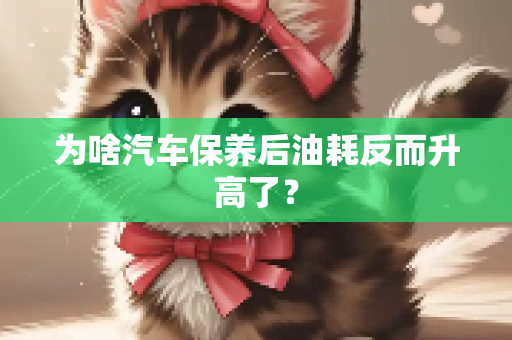 为啥汽车保养后油耗反而升高了？