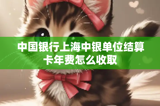 中国银行上海中银单位结算卡年费怎么收取