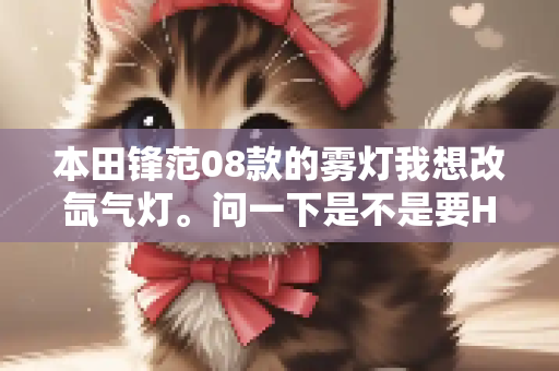 本田锋范08款的雾灯我想改氙气灯。问一下是不是要H11的灯泡？