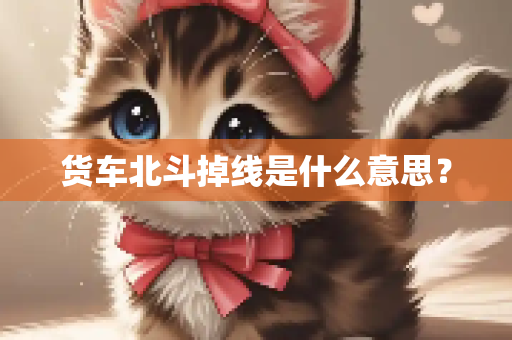 货车北斗掉线是什么意思？