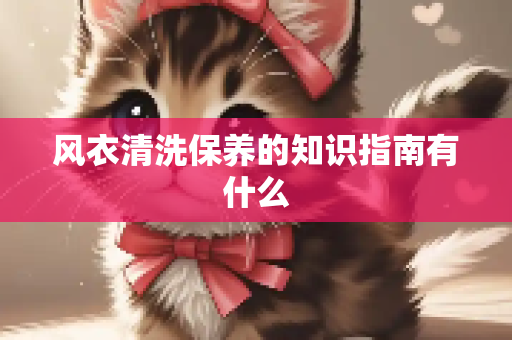 风衣清洗保养的知识指南有什么