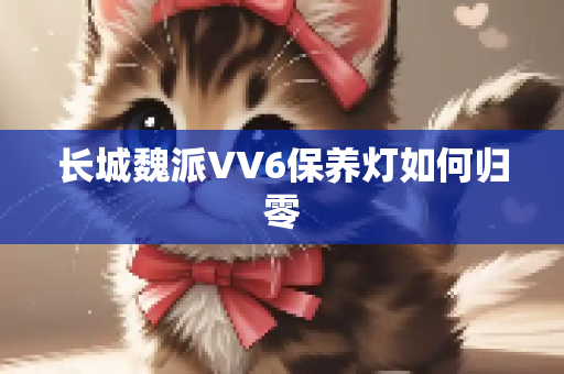 长城魏派VV6保养灯如何归零