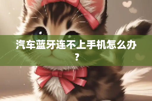 汽车蓝牙连不上手机怎么办？