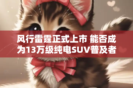 风行雷霆正式上市 能否成为13万级纯电SUV普及者