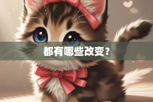 都有哪些改变？