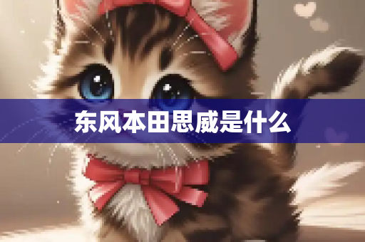 东风本田思威是什么