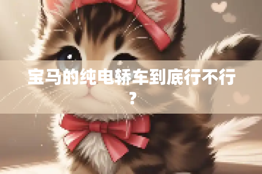 宝马的纯电轿车到底行不行？