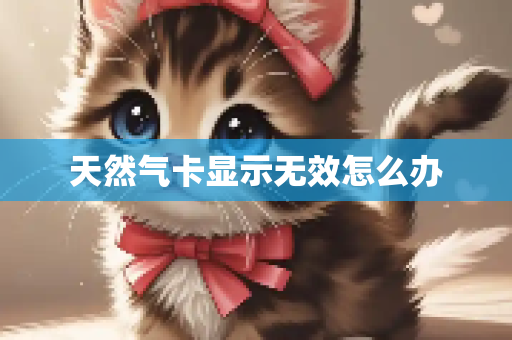 天然气卡显示无效怎么办