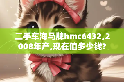 二手车海马牌hmc6432,2008年产,现在值多少钱?