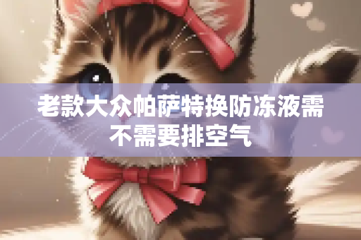 老款大众帕萨特换防冻液需不需要排空气