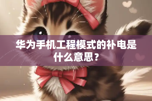 华为手机工程模式的补电是什么意思？