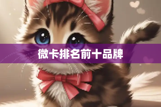 微卡排名前十品牌