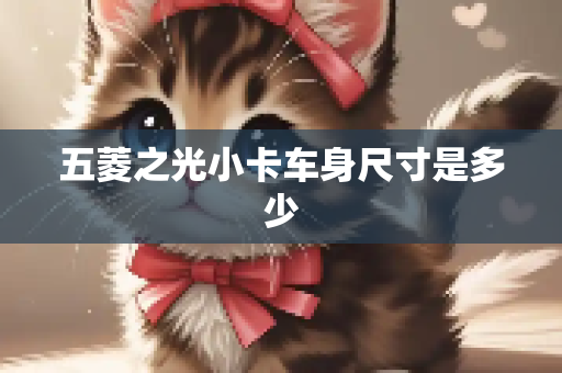 五菱之光小卡车身尺寸是多少