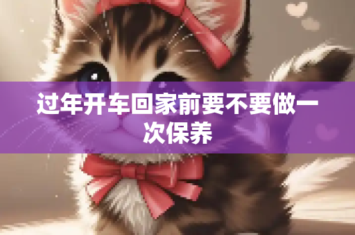 过年开车回家前要不要做一次保养