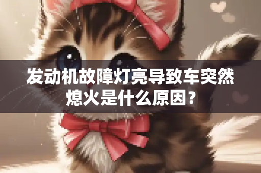 发动机故障灯亮导致车突然熄火是什么原因？