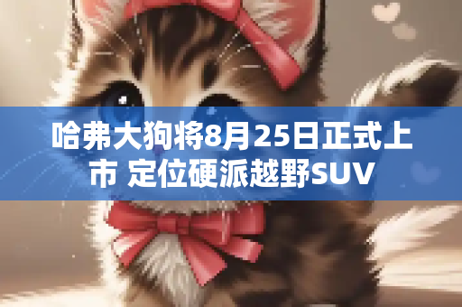 哈弗大狗将8月25日正式上市 定位硬派越野SUV