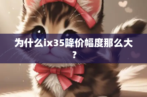 为什么ix35降价幅度那么大？