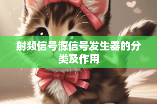 射频信号源信号发生器的分类及作用